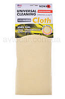 Професійна ганчірка штучна замша Nowax Universal Cleaning Cloth, 40*30cm, (жовта)