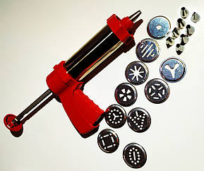 Кондитерський пістолет-екструдер з насадками для крему і тіста GA Династія 18039