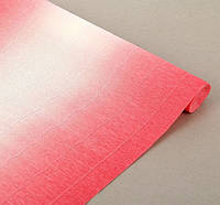 Креп-бумага Cartotecnica rossi градиент ярко-розовый 600/4 (2,5 м; 180 г, Италия)