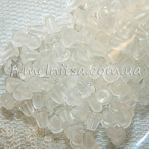 Силіконова заглушка дзвіночок для сережок-цвяшків (20 шт/уп), фото 3