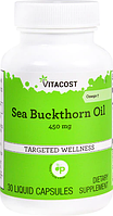 Обліпихова олія, Vitacost, Sea Buckthorn Oil - Omega, 7450 мг, 30 капсул