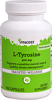 L-тирозин, Vitacost, L-Tyrosine, 500 мг, 100 капсул