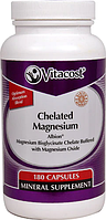 Магния хелат, Vitacost, Chelated Magnesium - Albion®, 180 капсул