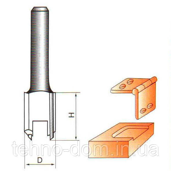 Фреза ГЛОБУС 1002 D18 пазова пряма