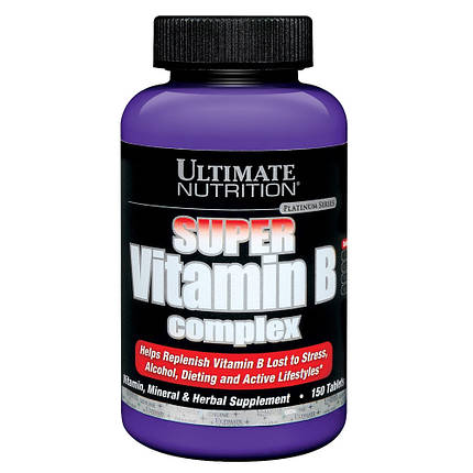 Вітамінний комплекс Ultimate Nutrition Super Vitamin B-Complex 150 tabs, фото 2