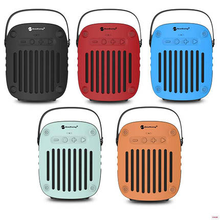 Портативний динамік New Rixing NR-4014 бездротова Bluetooth колонка з ручкою мініплеєр, фото 3