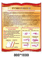Стенд для кабинета труда "Ручные работы"