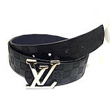Ремінь, портмоне Подарунковий набір Louis Vuitton black, фото 2