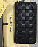 Ремінь, портмоне Подарунковий набір Louis Vuitton black, фото 5