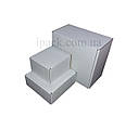 Коробка картонна самозбірні 210х75х255 мм біла мікрогофрокартон, фото 2