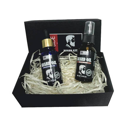 Набір для догляду за бородою з феромонами Beard Oil Kit, 2 шт. по 30 мл , фото 2