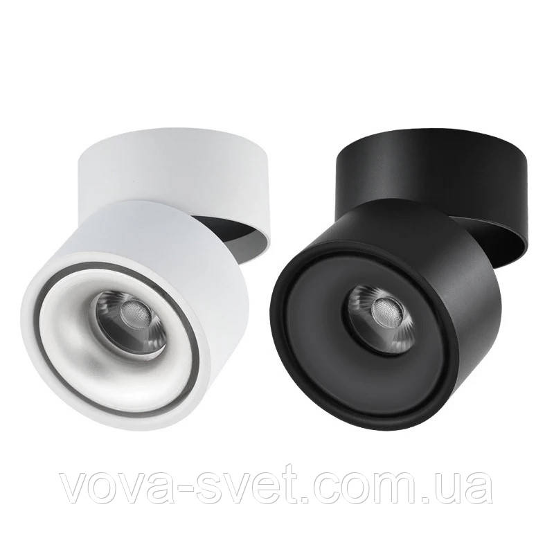 Настінно-стельовий світильники [ Ring LED 7w ] Black/ White