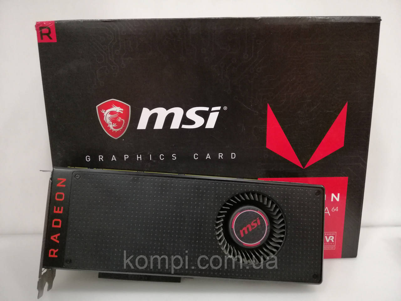 Відеокарта MSI Radeon™ VEGA 64 8GB (8GB,HBM2, 2048 BIT, PCI-E 3.0,x16,Б/у)