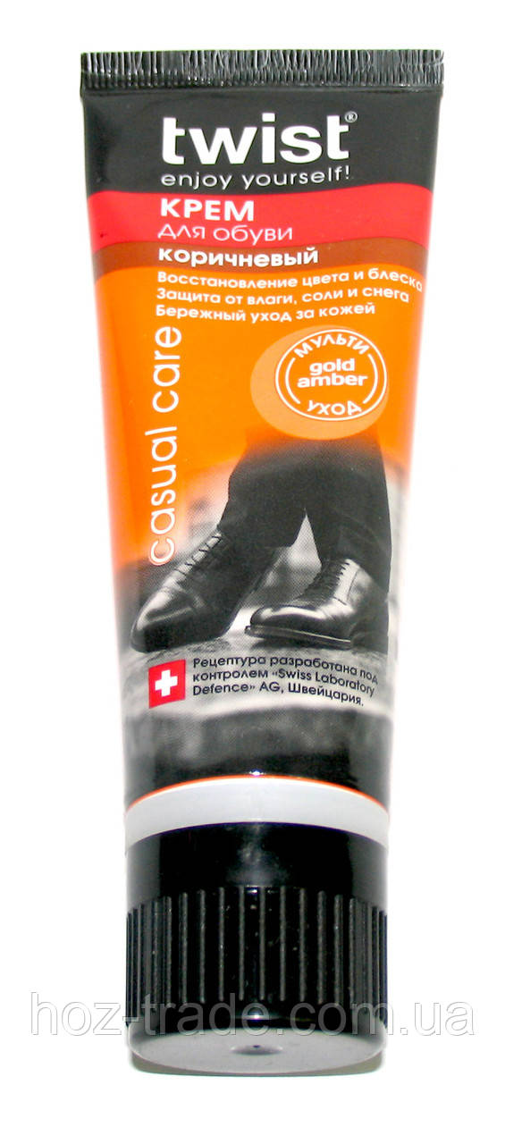Крем для взуття Twist 75 ml Коричневий