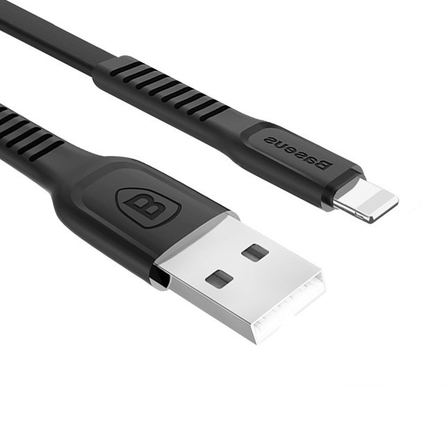 Кабель швидкої зарядки Baseus USB-Lightning 2A Black, довжина - 100 см (CALZY-B01)
