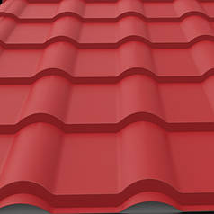 Металочерепиця Мюнхен RAL 3011 0,45 мм / Арсенал центр