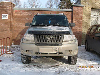 Дефлектор капота для UAZ Patriot (3163;3164) (2005>) (VT-52)