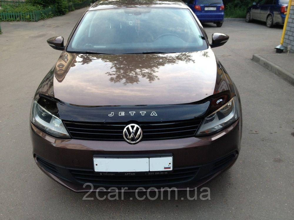 Дефлектор капота для VW Jetta VI (2010>) (VT-52)