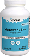 Поливитамины для женщин 50+, Women's 50 Plus Multivitamin, Vitacost, 120 таблеток