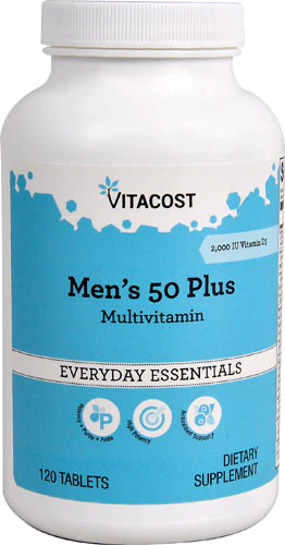 Полівітаміни для чоловіків 50+, Men's 50 Plus Multivitamin, Vitacost, 120 таблеток