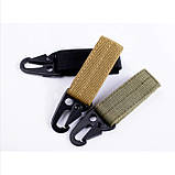 Ремінь чоловічий тактичний, військовий, туристичний Cobra CQB + карабін в ПОДАРУНОК (олива), фото 3