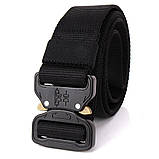 Ремінь чоловічий тактичний, військовий, туристичний Cobra CQB + карабін в ПОДАРУНОК (олива), фото 4