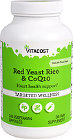 Червоний дріжджовий рис і коензим Q10 з ніацином, Vitacost, Red Yeast Rice & CoQ10 with Niacin, 240 капсул