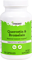 Кверцетин і бромелайн, Vitacost, Quercetin & Bromelain, 120 капсул