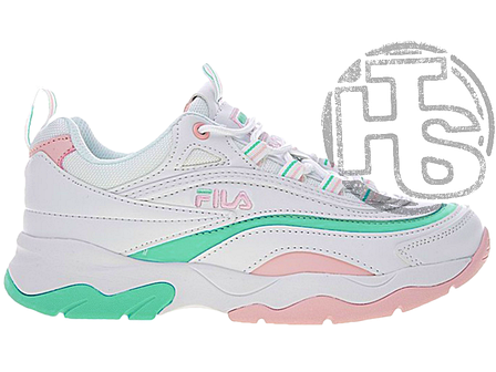 Жіночі кросівки Folder X Fila Ray White Pink Mint, фото 1