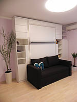 Шафа ліжко диван. Ліжко трансформер з диваном. Спальне місце 140*200