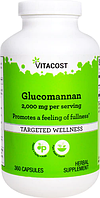 Глюкоманнан, Vitacost, Glucomannan, 2000 мг, 360 капсул