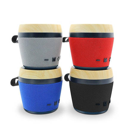 Bluetooth-динамік портативна колонка New Rixing NR-1018 стереосабвуфер MP3-плеєр із мікрофоном AUX, фото 3