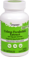 Колеус форсколии, екстракт, Vitacost, Coleus Forskohlii Extract, 250 мг, 120 капсул