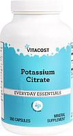 Калия цитрат, Potassium Citrate, Vitacost, 300 капсул