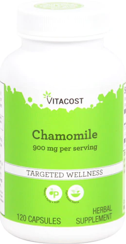 Ромашка, Vitacost, Chamomile, 900 мг, 120 капсул