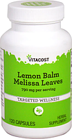 Бальзам з листя меліси, Vitacost, Lemon Balm Melissa Leaves, 790 мг, 120 капсул