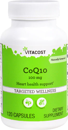 Коензим Q10, Vitacost, CoQ10, 100 мг, 120 капсул