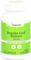 Листя банабы, екстракт, Vitacost, Banaba Leaf Extract, 300 мг, 120 капсул