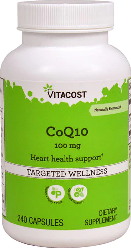 Коензим Q10, Vitacost, CoQ10, 100 мг, 240 капсул