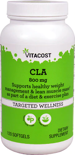 Лінолева кислота, Vitacost, CLA, 800 мг, 240 капсул