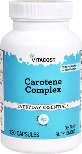 Каротин з провітаміном А, Vitacost, Carotene Complex with Pro Vitamin A, 3000 мкг, 120 капсул