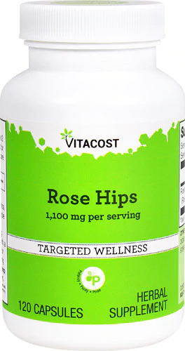 Плоди шипшини, Vitacost, Rose Hips, 1100 мг, 120 капсул