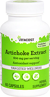 Артишок, екстракт, Vitacost, Artichoke Extract, 600 мг, 60 капсул