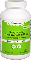 Мангостин, гранат і ноні, Vitacost, явля собою mangosteen, Pomegranate & Noni, 480 мг, 180 капсул