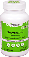 Ресвератрол, Vitacost, Resveratrol, 100 мг, 60 капсул