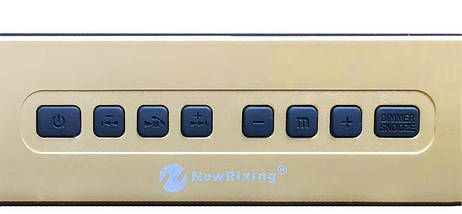 Бездротова переносна Bluetooth колонка New Rixing NR-3014 стильна колонка з дисплеєм, фото 5