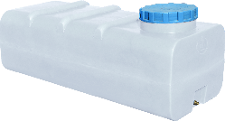 Ємність 500 л квадратна ГК ПБ біла Командор 2000