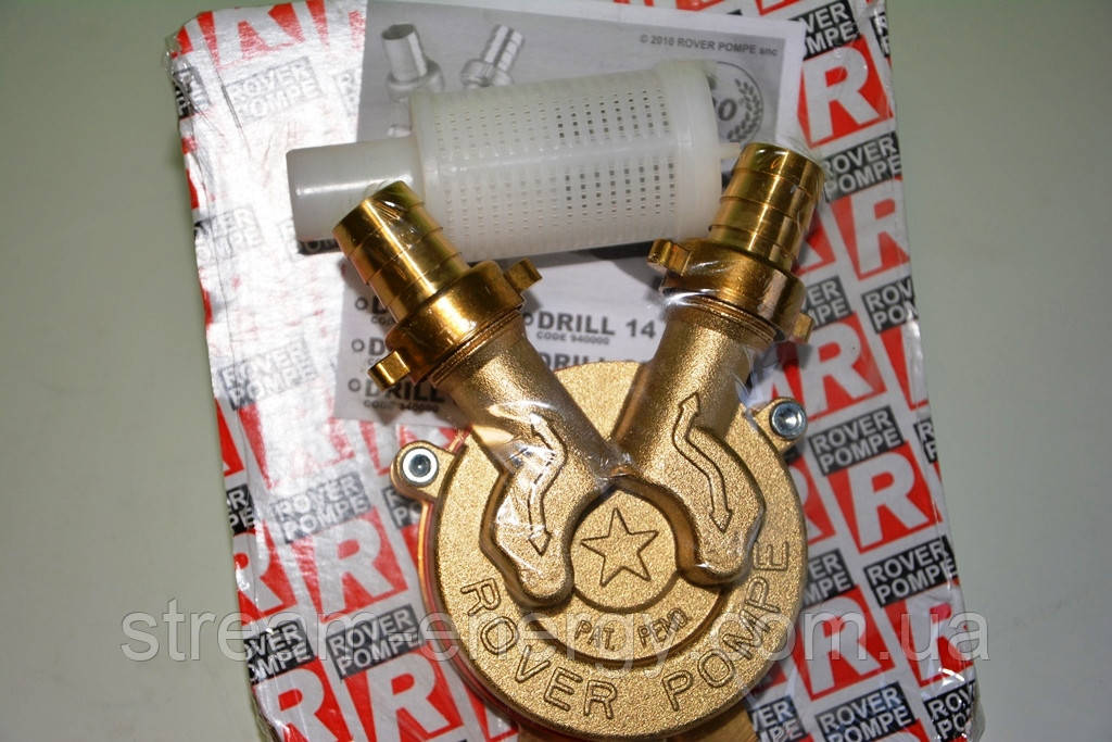 Насос для гарячого сусла, пилу, вина Rover Drill 25 (2500 л/год) бронза, фото 1