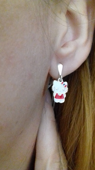 Дитячі сережки Хеллоу Кітті, фото 1