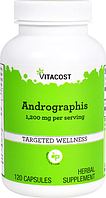 Андрографіс, Vitacost, Andrographis, 1200 мг, 120 капсул